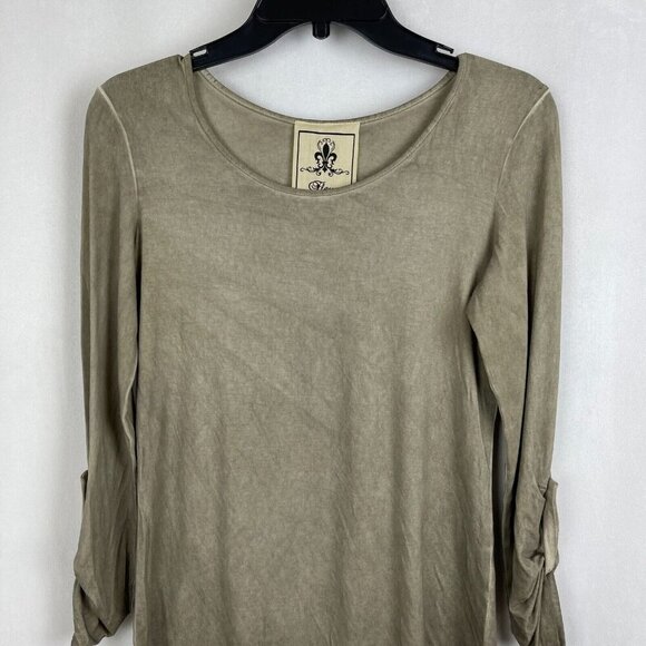 Fleur De Lis Women's Crew Neck Long Sleeve Top Sweatshirt Size S - Picture 4 of 5